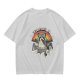 Olive Graphic T-Shirt With Raccoon Rainbow 'A Great Day To Be Trash' Print