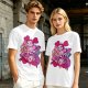 Olive T-shirt with Spinel Character Graphic Print