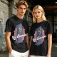 Olive T-Shirt with Cartoon Grim Reaper 'Last Responder' Print