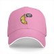 Black baseball cap with sad banana graphic reading I'm not peeling well