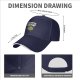 Black baseball cap with 'Working On My Core' fitness apple graphic