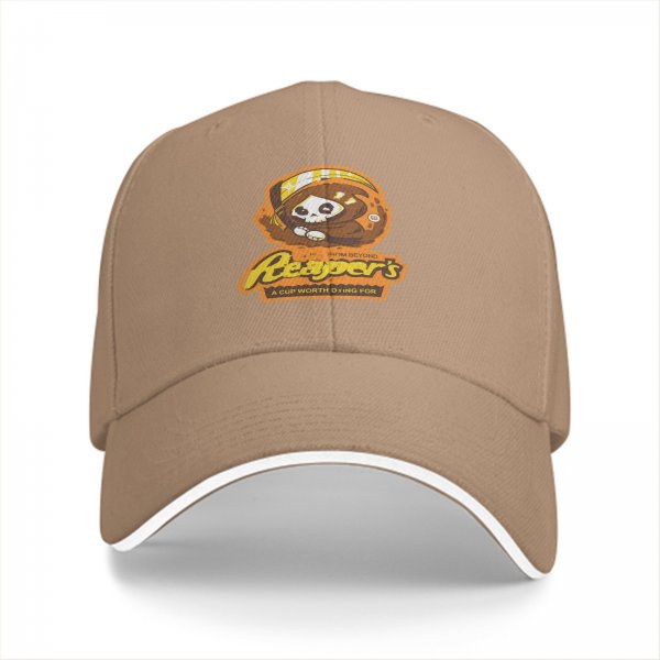 Black baseball cap with cute Reaper's graphic and slogan