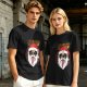 Olive T-Shirt with Kriss Santa Rock Band Graphic Print