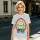 Olive T-Shirt With Grumpy Frog 'I Hate Everyone Equally' Print
