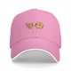 Black baseball cap with cute pizza and potato friends design