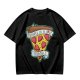 Olive T-Shirt With Pizza Slice 'Trapped In A Love Triangle' Print