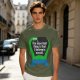 Olive T-Shirt With Dinosaur Graphic And Self Belief Text