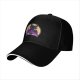 Black baseball cap with Toothless dragon and moon graphic