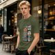 Olive t-shirt with Howling Mad Tiki Lounge graphic print