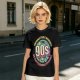 Olive green graphic t-shirt with 90s nostalgic print