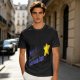 Olive Graphic T-Shirt With Star And Rainbow Text Design