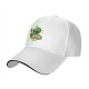 Black Baseball Cap with Cute Alien Eating Ramen Graphic