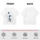 Olive T-Shirt With Moon Silhouette Of Two Children And Umbrella