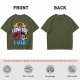 Olive t-shirt with Pinocchio 'Said I Love You But I Lied' print