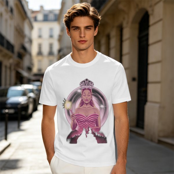 Olive T-Shirt With Glinda The Good Witch Graphic Print