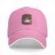 Black baseball cap with nervous raccoon 'all my systems are nervous' print