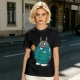 Totoro in Squid Game tracksuit holding umbrella honeycomb cookie t-shirt