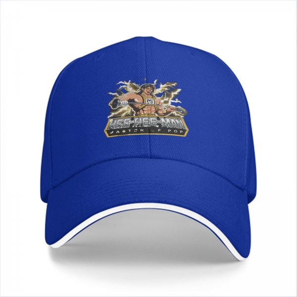 Black baseball cap with Hee Hee Man Master of Pop graphic print