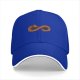 Black Baseball Cap With Dachshund Infinity Design
