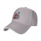 Black Baseball Cap With Robots At Desk Graphic Print