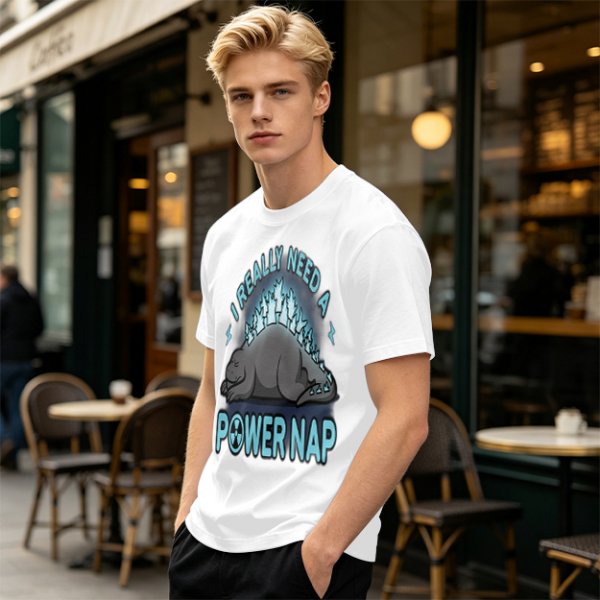 I Really Need A Power Nap Godzilla Sleeping T-Shirt