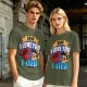 Olive t-shirt with Pinocchio 'Said I Love You But I Lied' print