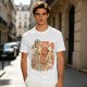 Giant Hot Dog Monster Destroying City Graphic T-Shirt