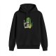 Black hoodie with cartoon dinosaur reading Dino News meteor headline