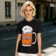 Olive T-Shirt With Cute Kawaii Beer Mug Graphic