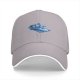 Black Baseball Cap With Blue Retro Car Graphic Print