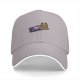 Black baseball cap with chocolate cat graphic design