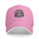 Black Baseball Cap with Anime Character Group Graphic Print