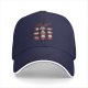 Black baseball cap with cute cat in red box graphic print