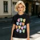 Olive T-shirt with Princess Bride themed conversation heart candies