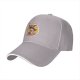 Black Baseball Cap with Anime Character Eating Ramen Graphic