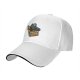 Black baseball cap with Scream Ghostface fast food themed graphic