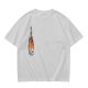 Olive Green T-Shirt With Pixel Art Skull Sword And Fire Print