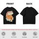 Olive T-Shirt With Kitten Nuggets Fried Chicken Box Graphic