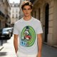 Olive T-Shirt Featuring Scrooge McDuck with Money Bags and Coins