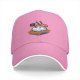 Black Baseball Cap With Cute Sushi 'Thanks Chef' Graphic Print