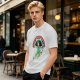 Olive Graphic T-Shirt With 'I Can't Adult Today' Rainbow Design