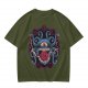 Olive T-Shirt With Dungeons & Dragons Beholder Monster Print