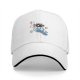 Black Baseball Cap With Raccoon Skateboarding Graphic
