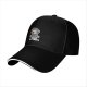 Black baseball cap with gaming sloth 'We Just Respawn' print