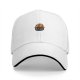 Black Baseball Cap With Cute Cat In Beanie Graphic