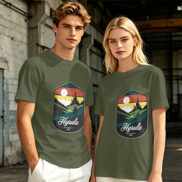 Hyrule Landscape Graphic Tee For Fans Of The Legend Of Zelda