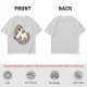 Olive Green T-Shirt with Cute Sleeping Otter Graphic