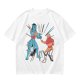 Olive T-shirt with Avatar Na'vi and Aang Pointing Meme Art