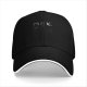 Black Baseball Cap With Clothesline Laundry Graphic Design