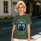 Olive T-Shirt with 'Legalize Catnip' Hypnotic Black Cat Graphic